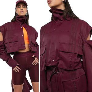 adidas x IVY PARK Maroon Convertible Track Jacket (Unisex Large)